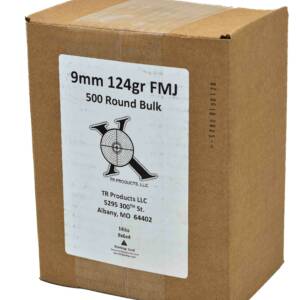 TR Products 9mm 124gr FMJ 500 Round Bulk Box