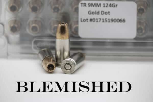 TR Products 9mm 124gr Gold Dot HP 50 Round Box, Blemished